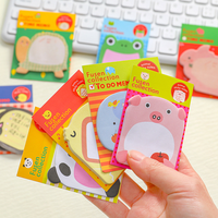 Bloc-notes autocollants Kawaii mignons 3x3, 50 feuilles détachables, impression personnalisée pour fournitures scolaires et agenda