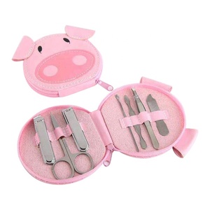 Ensemble de 7 ciseaux à ongles, accessoires de manucure, personnalisable, avec LOGO d'animal, cadeaux promotionnels, vente en gros - Product Image 4
