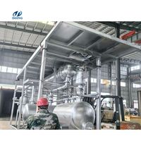 Machine de distillation de raffinerie d'huile de pyrolyse en plastique de pneu de rebut
