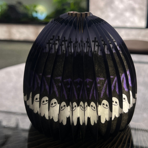 <span class=keywords><strong>Idee</strong></span> personalizzate di nuovo prodotto 2025 tavolo pieghevole lampada di carta illuminazione lanterna camera da letto luce notturna Souvenir <span class=keywords><strong>regalo</strong></span> di Halloween - Product Image 2