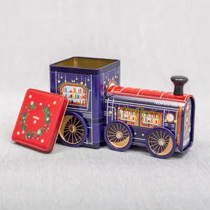 Christmas Decorative Tins Kids Tool Car Truck Shape Gift Chocolate Cookie Tin Box Packaging