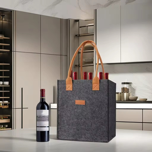 <span class=keywords><strong>2025</strong></span> 750ml tái sử dụng rượu vang Tote tàu sân bay túi duy nhất chai rượu vang chủ Túi chai tàu sân bay với xử lý bên tàu sân bay Túi - Product Image 2