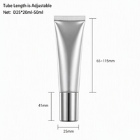 Tube Pompe Airless ABL 20ml 50ml 25mm Finition Argentée pour Sérum – Vente en Gros, Marque Privée, Fabricant Personnalisé, Commande en Gros