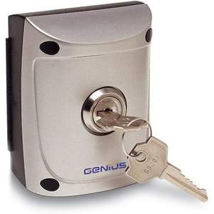 Sélecteur de clé externe Genius Ja311, interrupteur unipolaire, acier inoxydable, IP54, 30V AC/DC, installation facile - Product Image 1