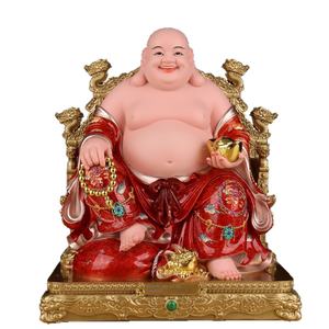 Statue de <span class=keywords><strong>Bouddha</strong></span> Maitreya Nouveau Style, Bodhisattva Souriant et Rieur à Corps Large et Ventru, Figurine Sculptée pour Salon et Magasin - Product Image 5