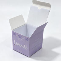 Boîte d'emballage personnalisée pour bougies parfumées, boîte cadeau pour bougies, boîte en carton recyclable de petite taille avec plateau intérieur