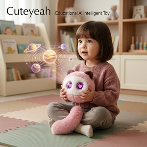 Llavero de Peluche Electrónico ChatGPT Corazón Rosa con Lente de Emociones Luminosa, Multilingüe, <span class=keywords><strong>Chat</strong></span> Informal, Carga USB-C, Cuentos para Dormir - Product Image 1