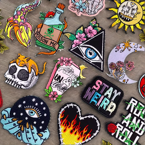 <span class=keywords><strong>Patches</strong></span> de Bordado Personalizados Ecológicos em Lona para Atacado, Tema Amor, Poção Mágica, Flor, Café, para Aplicação em Roupas, Chapéus e Bolsas - Product Image 3