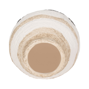 Vaso in Ceramica Texturizzata a Strisce, Vaso Decorativo Moderno per Soggiorno, Camera da Letto e Arredamento Casa - Product Image 5