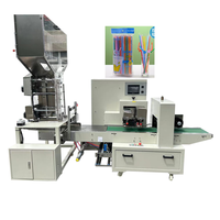 Machine d'emballage de comptage de paille multifonction en papier PLA/PHA/plastique personnalisable en usine chaude avec commandes de servomoteurs