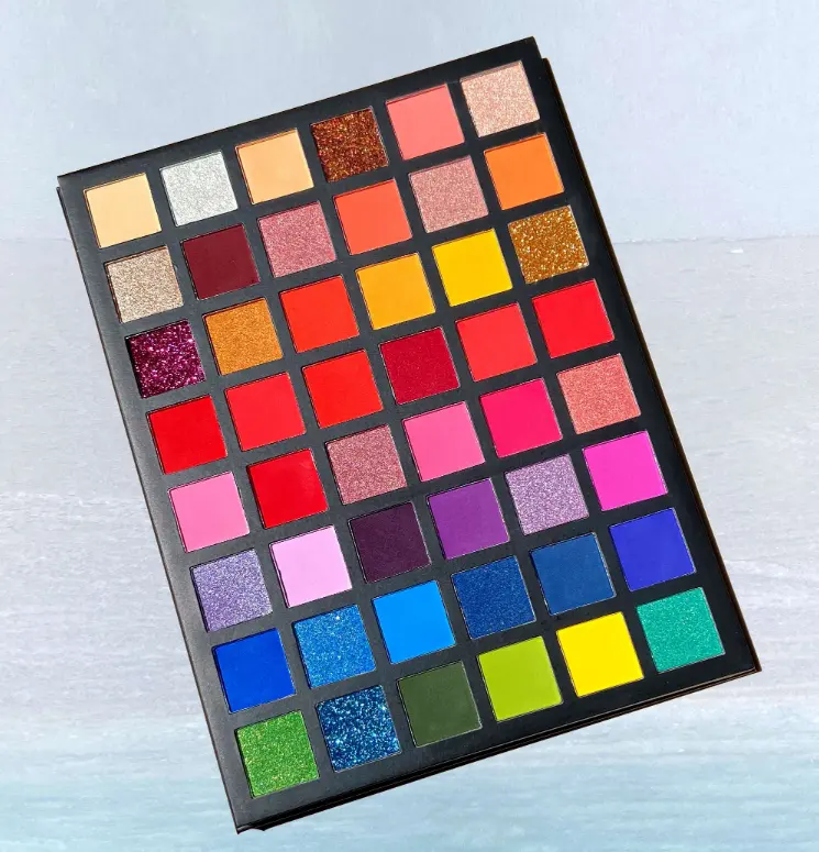 Kostenloser Logo-Druck High Pigment 48 Colors nackt groß beste Lidschatten-Palette Private Label Low MOQ