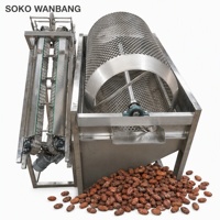 300-400kg/uur Hoge Efficiëntie Cacaoboonkraker Professionele Cacaovruchtenopener met Bonenseparator voor de Boerderij