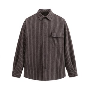 Overshirt voor heren, lange mouwen, zwaargewicht, casual, groot, lang, grote maten, oversized, ontspannen pasvorm, herfst, ademend, 6XL, 7XL - Product Image 5