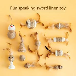 ของเล่นแมวแบบโต้ตอบของเล่นสำหรับสัตว์เลี้ยงทำจากธรรมชาติน่ารักและทนทาน - Product Image 2