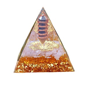 Pilar de Cristal con Ojo de Tigre, Resina Epoxi Blanca, Decoración para el Hogar, Adorno para Escritorio de Oficina - Product Image 5