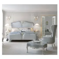 Set Kamar Tidur Anak Muda Elegan Furnitur Rumah Buatan Tangan Rococo Furnitur Prancis Set Lengkap Cocok