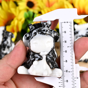 Esculturas de Animales de Piedra Natural Talladas en Cristal, Jaspes Zebra y Vacas Lecheras, para Decoración del Hogar, Venta al Por Mayor - Product Image 3