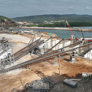 100-150 Tph Steinbruch-Brechanlage für Gesteinsaggregat, Granit, Kalkstein, Basalt, Ballast, Kies, Gestein mit AC-Motor und Getriebe - Product Image 6