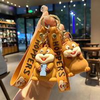 폭발적인 비버 변신 계획 인형 열쇠고리 재미있는 귀여운 애완동물 자동차 창의적인 커플 가방 펜던트 B157 비버