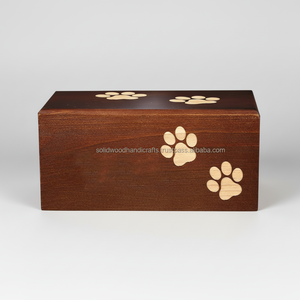 Venta caliente caja de urna de madera para cenizas de mascotas urnas de cremación de madera para cenizas de gatos y perros urnas de palisandro a bajo precio - Product Image 1