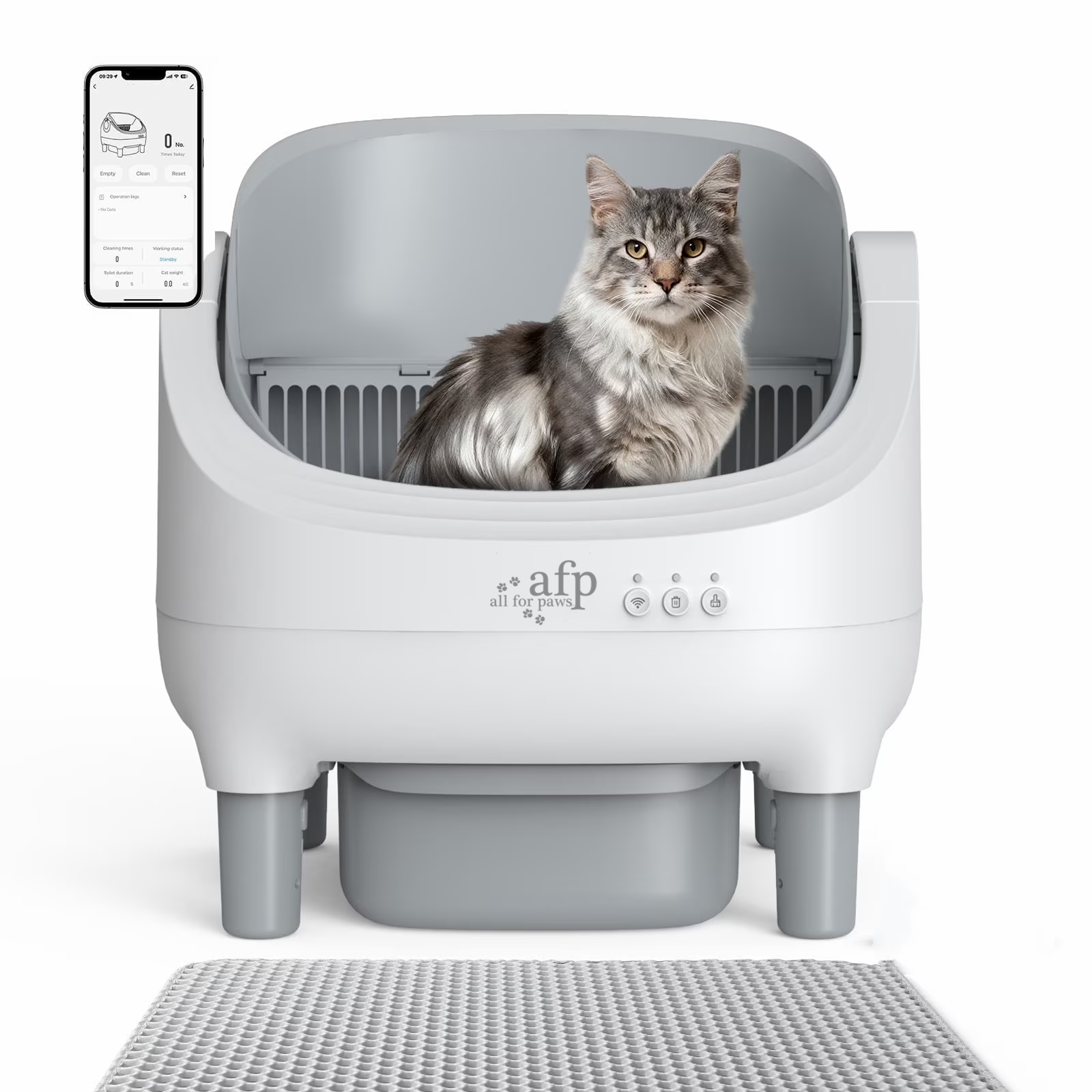 Lettiera Intelligente per Gatti - Toilette Automatica per Gatti con Controllo tramite APP