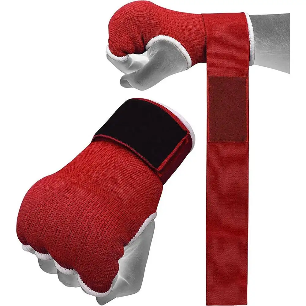 Quick Hand Wrap Boxing MMa Training Boxing Inner GLOVES Quick Hand Wraps Gel Padded Gym Training Punching Easy Wraps GLOVES
