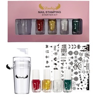 Vernis à ongles Art Grattoir Stamper Plate Christmas Art Plates DIY Design Nail Tool Nail Stamper Set