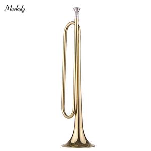Muslady B Flat Bugle Call <span class=keywords><strong>Trompette</strong></span> en laiton avec embouchure pour orchestre scolaire, cavalerie, débutant, orchestre <span class=keywords><strong>militaire</strong></span> - Product Image 4