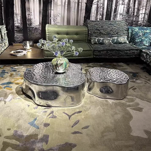 Table de travail en acier inoxydable gaufré nid d'abeille robuste avec pieds réglables pour cuisine et atelier - Product Image 4