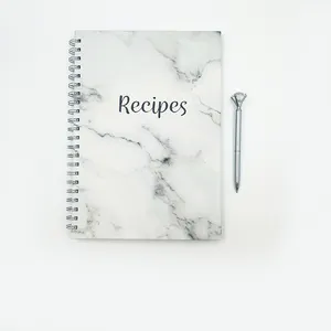 Cahier de recettes Livre de cuisine vierge Reliure de recettes 8.5 "x 11" Recette vierge à écrire pour le cadeau de la fête des mères bon livre de comptoir