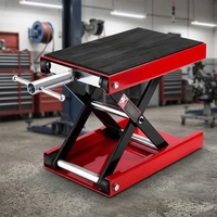 Vente directe usine – Cric ciseaux en acier pour moto, 1100 lb (0,5 tonne), plateforme large