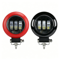 Lampe de travail LED ronde de 4,5 pouces 30W, étanche IP68, 12-48V, lampe auxiliaire pour conduite tout-terrain, voiture, camion, chariot élévateur, machines