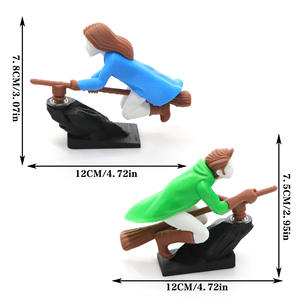 Figura Divertida de <span class=keywords><strong>Bruja</strong></span> Impresa en 3D de Vashine, Decoración para Coche, Juguete Antiestrés Flexible de Cristal, Colección de Personajes de Dibujos Animados, Juguetes de <span class=keywords><strong>Bruja</strong></span> - Product Image 2