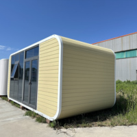 Maison préfabriquée moderne personnalisable en forme de cabane Apple, bureau modulaire en conteneur, maison portable Apple, petite cabane