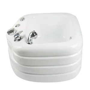 <span class=keywords><strong>Silla</strong></span> de masaje de pies para fregadero de Spa portátil YTS, pedicura sin tubería con certificación Jet CE para niños y adultos, hecha de madera - Product Image 1