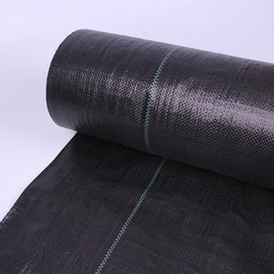 100% virgin pp With UV Treated Black weed mat roll, 80gsm plastic woven ground cover sheet to prevent grass 1m width