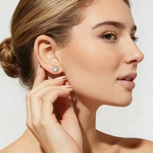 Luxury Moissanite <b>Stud</b> 1ct VVS 925 Sterling Silver <b>Men</b> Women Jewelry Flower Cluster Halo Diamond <b>Earrings</b> - Product Image 6