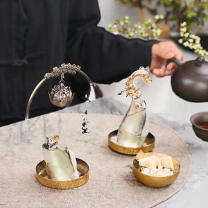 Brûleur d'encens en bois de santal aromatique au prix d'usine, rétro, creux, suspendu, pour la bénédiction, porte-graines de nasturtium, décoration de la maison et du bureau - Product Image 2