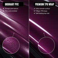 Film de protection de peinture TPU RS Pearl Grape Purple auto-cicatrisant anti-rayures pour décoration de carrosserie automobile