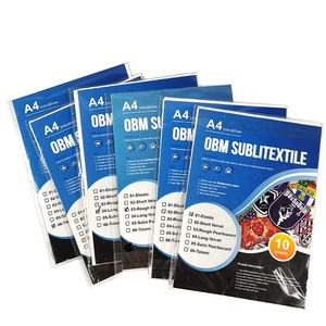 Película de transferencia sublimable al por mayor para insignias, <span class=keywords><strong>papel</strong></span> de sublimación duradero imprimible <span class=keywords><strong>OBM</strong></span> Sublitextile para camisetas de algodón oscuro - Product Image 1