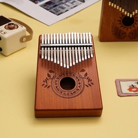 Nuova Kalimba in Legno, Pianoforte a Pollice con 17 Tasti, Strumento Musicale Durevole per Terapia del Suono