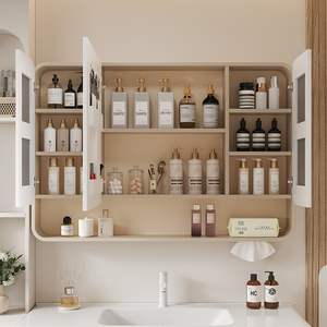 Gabinete de <span class=keywords><strong>espejo</strong></span> de baño inteligente Rectangular de alta calidad, luz LED de atenuación táctil, diseño moderno para el hogar, apartamento, Hotel, Villa, inodoros - Product Image 4