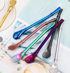 Pajitas Filtrantes Reutilizables de Acero Inoxidable 304, Aptas para Alimentos, para Mate <span class=keywords><strong>en</strong></span> <span class=keywords><strong>Casa</strong></span> o <span class=keywords><strong>en</strong></span> Bares - Product Image 6