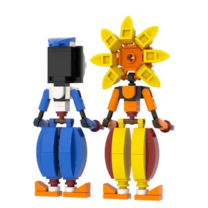 MOC1457 MOC <span class=keywords><strong>FNAF</strong></span> Soleil et Lune Ours de Minuit Anime Figurines d'Action Blocs de Construction Figurines Ensembles Briques Jouets 5 Nuits chez Freddy - Product Image 5