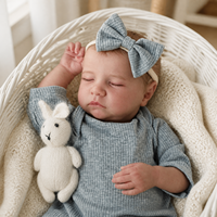 18 Zoll Lebensechte Reborn-Babypuppe aus Weichem Vinyl Realistische Neugeborenen-Puppe Spielzeug für Kinder Geschenk Großhandel Individuell Anpassbar
