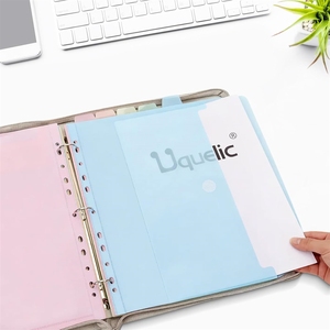 แฟ้มซิปพร้อมช่องใส่เอกสารขนาด Letter 12 สีสันสดใส ขนาด 11" x 8.5"  แบบ 3 ห่วง พร้อมตัวแบ่ง<span class=keywords><strong>เอกสาร</strong></span>ขนาดใหญ่ - Product Image 6