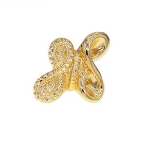 Anillo llamativo con cabeza de serpiente texturizada exagerada para mujer, chapado en oro vintage, banda ajustable abierta y retorcida, joyería de dedo estilo punk para fiesta - Product Image 3