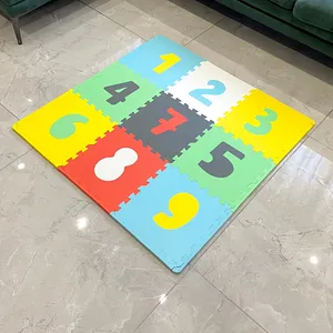 LTP bambini educativo morbido tappetino da gioco per bambini Puzzle 10 pz piastrelle per pavimenti numeri alfabeto lettere numero tappetino in schiuma