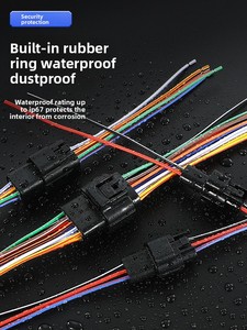 Conector de Terminal de Enchufe Impermeable para Automóvil AMP de Latón IP67, 4/6/8/12 Pines, Macho y Hembra, Serie 1.8 - Product Image 3