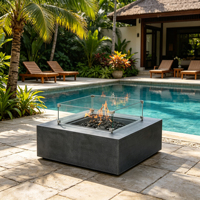 Brasero d'extérieur style vintage artisanal pour patio, terrasse, jardin, camping, pelouse